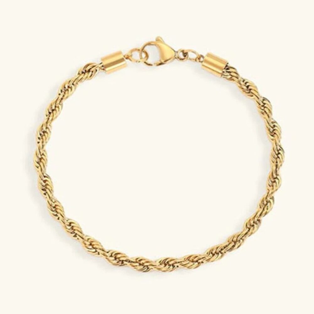 AVARIA Gigi Rope Chain Gold Bracelet ✨Waterproof✨